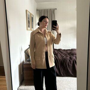 VINTAGE pointed collar 70s jacket button down